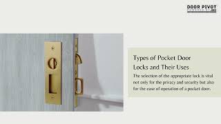 Pocket Door Hardware Locks for Modern Spaces [upl. by Brodie]