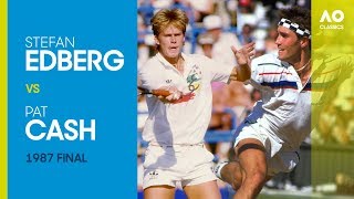 Stefan Edberg v Pat Cash  Australian Open 1987 Final  AO Classics [upl. by Virgina]