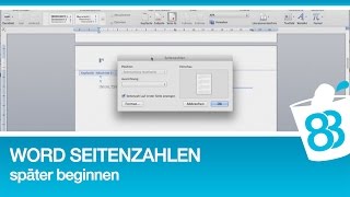 Word Seitenzahlen später beginnen  Anleitung für Word 2010 [upl. by Stimson]