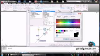 Autocadte Arkaplan Rengi Nasıl Değiştirilir [upl. by Neerhtak]
