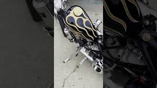 Mounting a new gas tank on Anthonys 1977 Shovelhead therealaoj [upl. by Natividad]