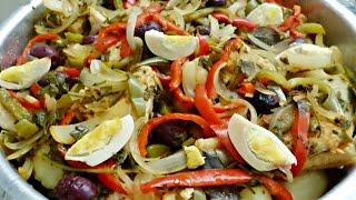 Receitando Bacalhau com batatas ao forno  Por Cecilia Castro [upl. by Ailekahs]