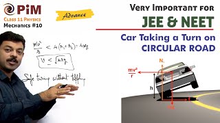 Toppling of a Turning Car for JEE Advanced  Class 11 Physics  Mechanics PhysicsGalaxyPIM [upl. by Enuj459]