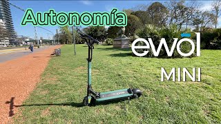 Test de autonomía del⚡️EWOL Mini  PRÁCTICO ✅ [upl. by Kcirdaed541]