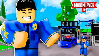 JE SUIS POLICIER PENDANT 24H SUR BROOKHAVEN  Roblox [upl. by At741]