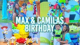 MAX AND CAMILAS TOY STORY BIRTHDAY PARTY ADORABLE [upl. by Stutsman]