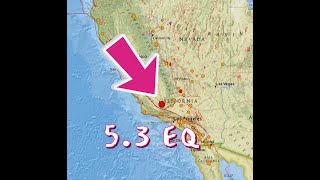 53 Earthquake Near Bakersfield California Tuesday Night 862024 [upl. by Kirschner]