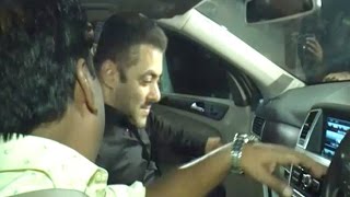 Salman Khan INSIDE His Car Mercedes MClass SUV [upl. by Adranoel]