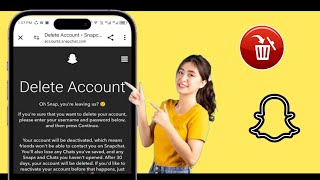 Delete Snapchat Account  How to delete snapchat account permanently on Android 2024 [upl. by Nilsoj]