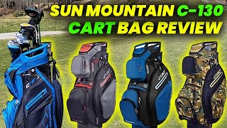 Sun Mountain C130 Cart Bag Review TopShelf Features at a MidRange Price golf bag [upl. by Anitroc]