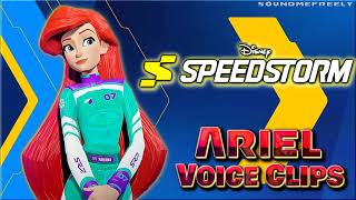 All Princess Ariel Voice Clips • Disney Speedstorm • All Voice Lines • 2023 Jodi Benson [upl. by Llevel728]