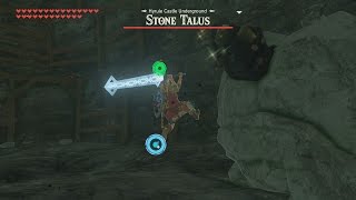 BotW Rare Ore Stone Talus Hyrule Castle [upl. by Zebulon]