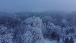 Aerial Hoar Frost with Drone [upl. by Aya854]