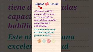 ✅ ¿APTITUD o ACTITUD ortografía lenguaespañola eso bachillerato spanish [upl. by Irmine]