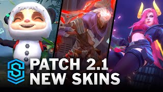 Wild Rift Patch 21 NEW SKINS Lunar Beast Xayah Rakan Diana Leona Katarina PROJECT and more [upl. by Iahs]