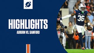 Auburn Football  Highlights vs Samford 2023 [upl. by Selyn]