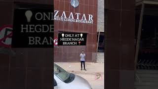 zaatar restaurant Bengaluru Hegde Nagar [upl. by Assirat]