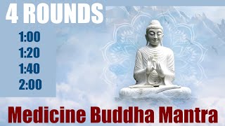 Wim Hof 4 rounds  35 breaths  steps of 20 seconds  Medicine Buddha Mantra [upl. by Adamsun]