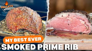 Traeger Smoked Prime Rib so dang good [upl. by Loralie]