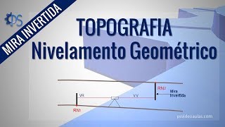 ENGENHARIA TOPOGRAFIA  Nivelamento Geométrico  Mira Invertida  Altimetria [upl. by Zehc660]