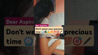 Precious time ⏲️🎯💯🔥✍️motivation aspirantlife studymotivation upsc ssccgl2024 studytips study [upl. by Ho]