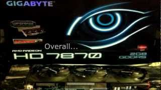 Gigabyte HD7870 OC Review [upl. by Mayram883]