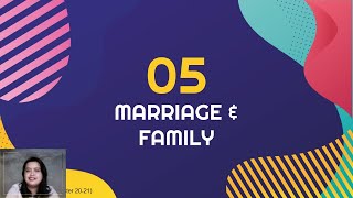 Marriage and Family  Part 5  Understanding the Self [upl. by Publus]