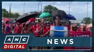 Supporters of 2025 poll bets gather outside Manila Hotel  ANC [upl. by Yellah339]