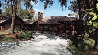 Lake Front Property For Sale 2640 Elizabeth Place Lakeland FL 33812 [upl. by Maurita]