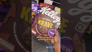 Trying the Krave Cereal tastetest kelloggs cereal shorts [upl. by Kcirret331]