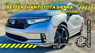 2024 Honda Odyssey Elite  Better than Toyota Sienna [upl. by Anurag571]