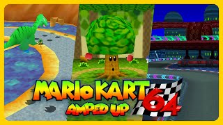 Mario Kart 64 Amped Up  All Tracks Grand Prix v296a [upl. by Kataway]