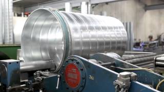 Spiral Pipe Ductwork HVAC  How its Made in the USA [upl. by Alicsirp174]