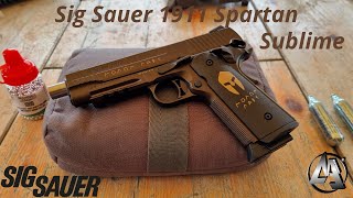 Le plus beau pistolet Co2 que jai testé  Sig Sauer 1911 Spartan 45mm [upl. by Harwilll]