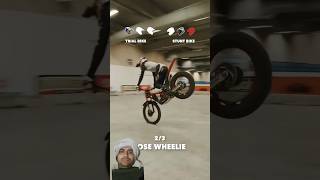 Stunt bike vs trial bike 🏍️🏍️ bike shorts superbike cars supercars automobile ytreaction [upl. by Carrillo695]