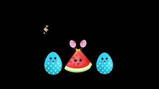 Fruits Bunny Dance Party  Baby Sensory Videos shorts [upl. by Obidiah535]