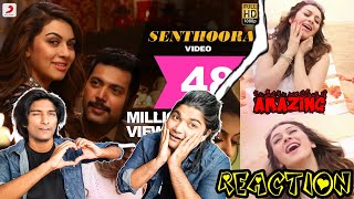 Senthoora Video Song Reaction  Bogan  Jayam Ravi Hansika  Imman  Kupaa Reaction 20 [upl. by Aunson]