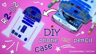 How To Make R2D2 Phone Case and Pencil Case – DIY R2D2 from Star Wars [upl. by Wylen]