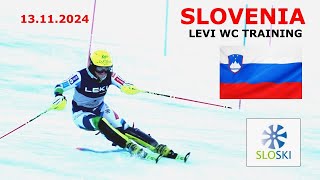 LEVI WC SL Training Sessions 2024  SLOVENIA W Wednesday [upl. by Drescher]