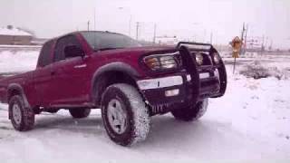 2001 Toyota Tacoma TRD offroading in the snow [upl. by Eemak659]