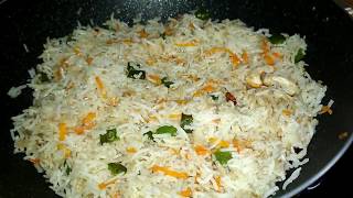 Vegetable Fried Rice With Basmati  Simple Veg Fried Rice Recipe [upl. by Eimac]