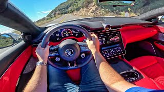 2024 Maserati Granturismo Trofeo POV Drive Review [upl. by Gunnar]