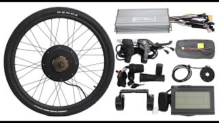 Hallomotor Ebike Conversion kit assembly installation video [upl. by Neddie771]