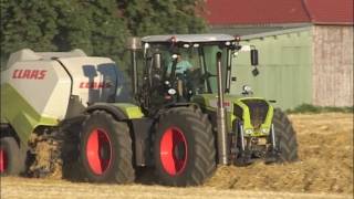 Claas Xerion 3800 Trac VC mit Claas Quadrant 3400 RC [upl. by Aleyam]