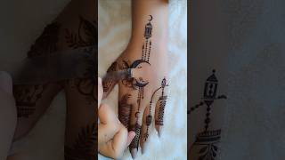 Ramadan Chand Moon Mehndi Henna Design🤎Easy Unique Ramadan eid Floral Moon Chand Henna ramadan eid [upl. by Haman830]