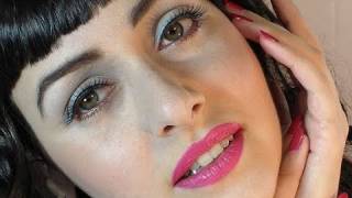 KATY PERRY TROPICAL PIN UP MAKEUP quotETquot feat Kanye West Official Lyrics Video [upl. by Gnap270]