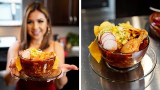 How to Make the BEST RED CHICKEN POZOLE  Pozole Rojo De Pollo [upl. by Eolanda]