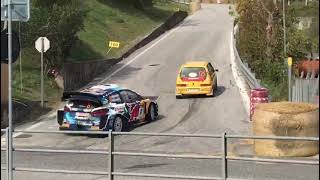 Fiat Cinquecento Rally vs Ford Fiesta WRC at Rally Legend 2024 [upl. by Yrrej]