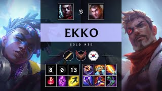 Ekko Mid vs Jayce Perfect KDA Legendary  KR Grandmaster Patch 1420 [upl. by Sybilla]