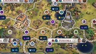 CRAZY START TO A CIV 6 TOURNAMENT  Civ VI Multiplayer Hojo Tokimune Full Game [upl. by Durrej]